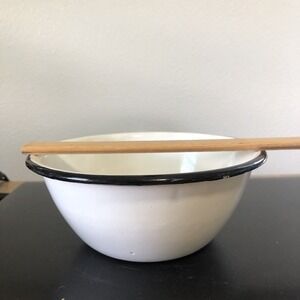Enamel White Bowl 6" Vintage?